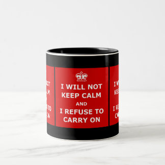 Amusing keep calm Two-Tone coffee mug