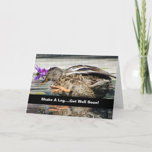 Amusing Mallard Get Well Card
