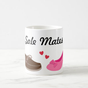 Amusing Soul mates Sole Mates Pun Humour Coffee Mug