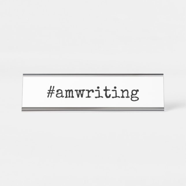 #amwriting name plate (Front)
