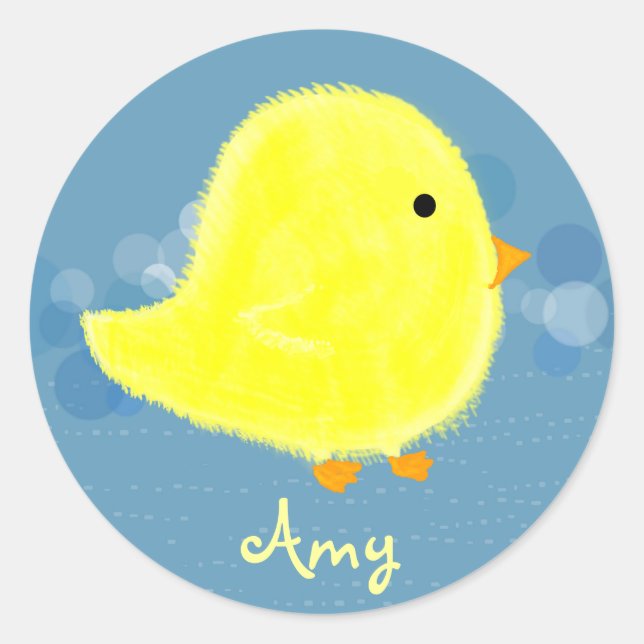 Amy Baby Chick Sticker 369MyName (Front)