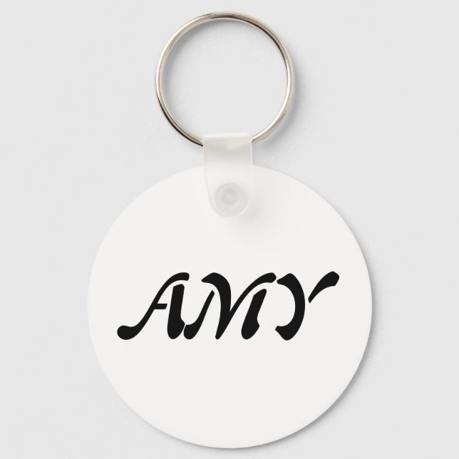 AMY basic button key chain (Front)