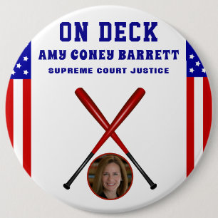 AMY CONEY BARRETT US SUPREME COURT JUSTICE 6 CM ROUND BADGE