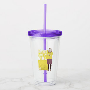 Amy   Downtown Hipster Party Girl Acrylic Tumbler