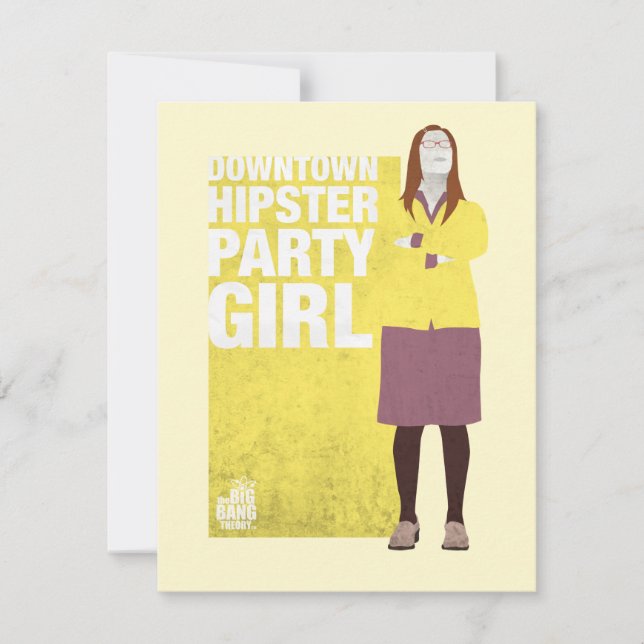 Amy | Downtown Hipster Party Girl Card (Front)