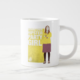 Amy   Downtown Hipster Party Girl Large Coffee Mug