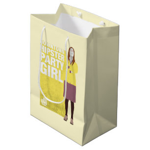 Amy   Downtown Hipster Party Girl Medium Gift Bag