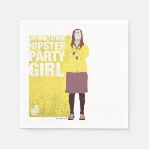 Amy Downtown Hipster Party Girl Napkin