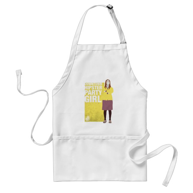 Amy | Downtown Hipster Party Girl Standard Apron (Front)