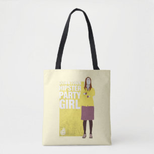 Amy   Downtown Hipster Party Girl Tote Bag