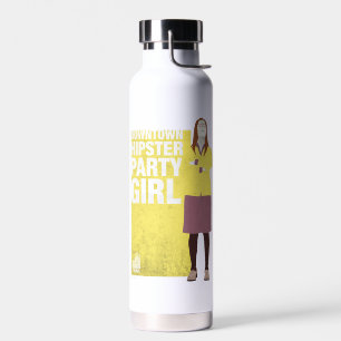 Amy Downtown Hipster Party Girl Water Bottle
