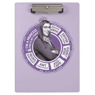 Amy Farrah Fowler Info Graphic Clipboard