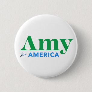 Amy for America 6 Cm Round Badge
