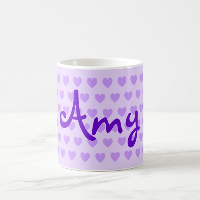 Amy in Purple Coffee Mug (Center)