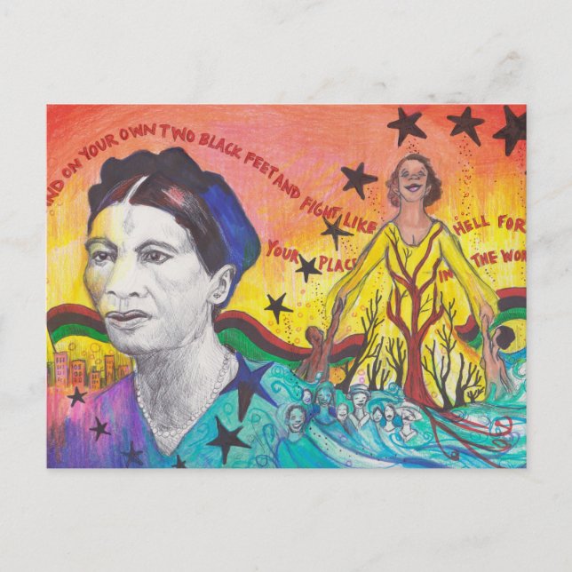 Amy-Jacques Garvey Postcard (Front)