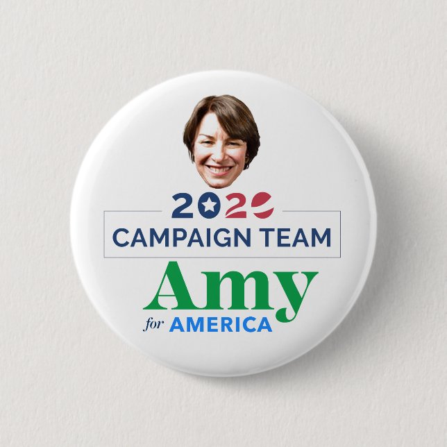 Amy Klobuchar 2020 6 Cm Round Badge (Front)
