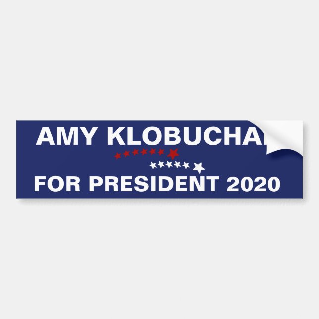 Amy Klobuchar for president 2020 Bumper Sticker (Front)