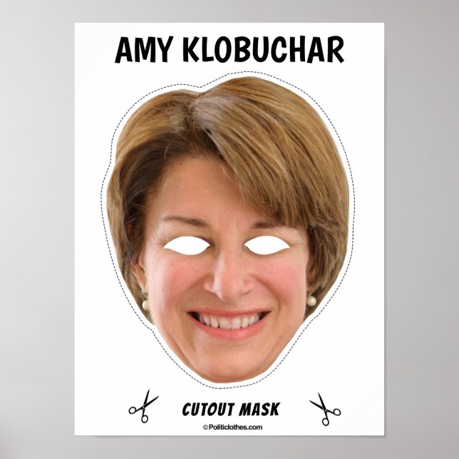 AMY KLOBUCHAR Halloween Mask Poster (Front)