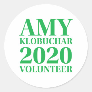 Amy Klobuchar Volunteer 1.5in Circle Stickers