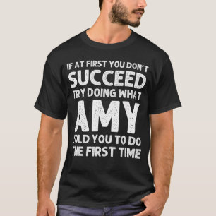 AMY Name Personalized Birthday Funny Christmas Jok T-Shirt