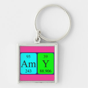 Amy periodic table name keyring