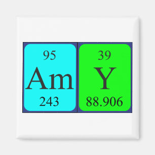 Amy periodic table name magnet