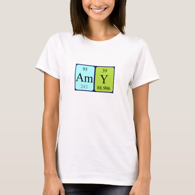 Amy periodic table name shirt (Front)