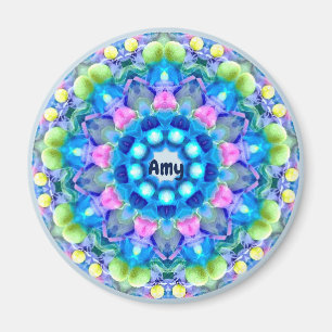 AMY ~ Personalised Easter Pattern Fractal ~ Magnet