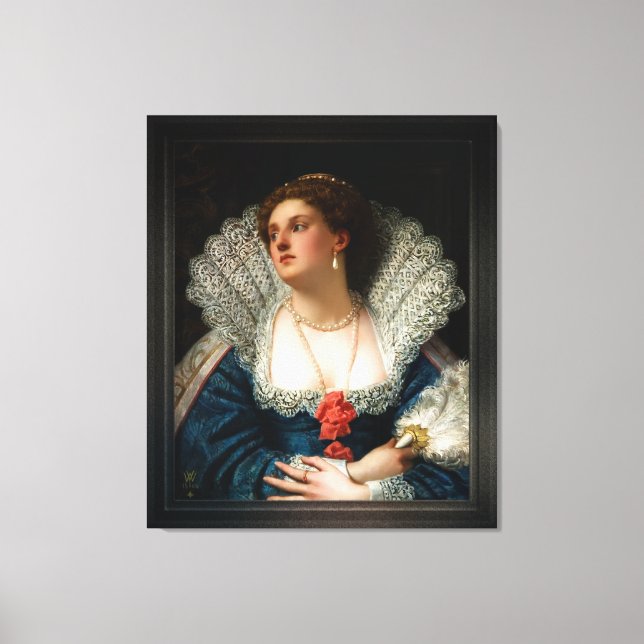 Amy Robsart by William Frederick Yeames Canvas Print (Front)