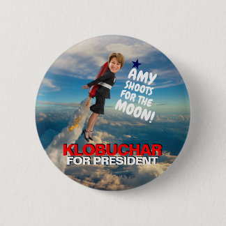 Amy shoots for the moon! 6 cm round badge