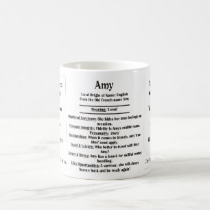 Amy, the Origin and the Meaning and your photo Coffee Mug