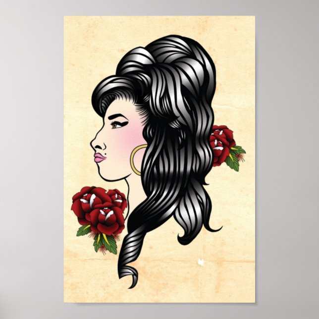Amy Traditional Tattoo Print (Front)