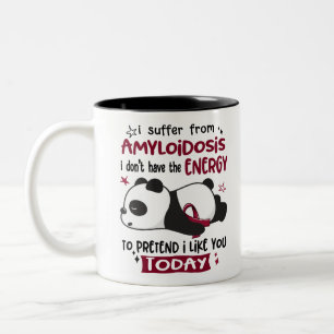 Amyloidosis Awareness Month Ribbon Gifts Two-Tone Coffee Mug