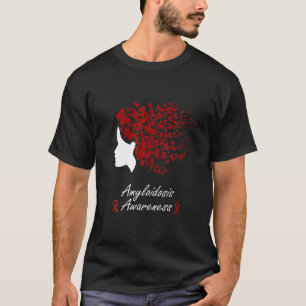 Amyloidosis Awareness - Women Butterflies Hair Pur T-Shirt