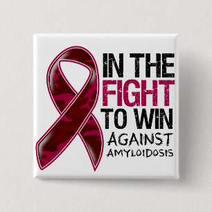 Amyloidosis - Fight To Win 15 Cm Square Badge