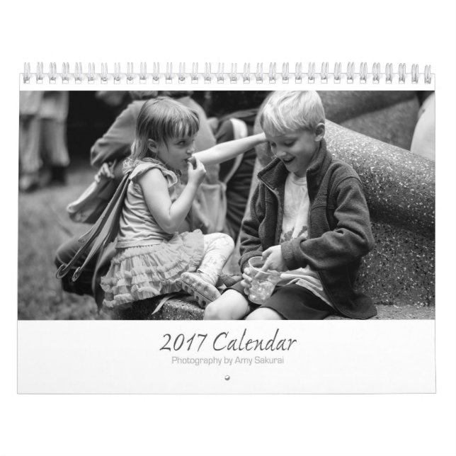 Amy's 2017 Monochrome Photo Calendar (Cover)