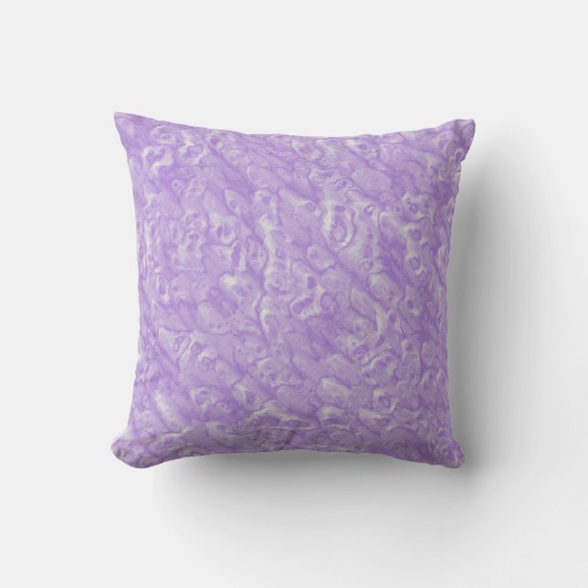 Amythest and White Marble Pattern Cushion (Front)