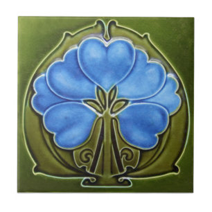 AN019 Art Nouveau Reproduction Antique Tile