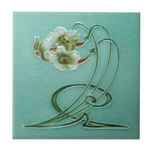 Image of AN033 Art Nouveau Reproduction Antique Tile