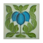 AN034 Art Nouveau Reproduction Antique Tile<br><div class="desc">Historical antique tile reproduced on a smooth surface 4.25" or 6" ceramic tile. Perfect for interior tile wall accents, backsplashes, fireplace surrounds, bathroom and showers walls, kitchens and craft projects. Not intended for outdoor use. Our tiles are copies of costly authentic original antique tiles. Suggestion: Order one tile to review...</div>
