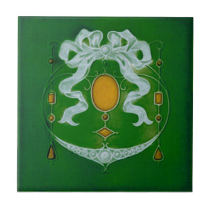 AN067 Art Nouveau Reproduction Antique Tile