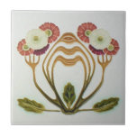 AN069 Art Nouveau Reproduction Antique Tile<br><div class="desc">Historical antique tile reproduced on a smooth surface 4.25" or 6" ceramic tile. Perfect for interior tile wall accents, backsplashes, fireplace surrounds, bathroom and showers walls, kitchens and craft projects. Not intended for outdoor use. Our tiles are copies of costly authentic original antique tiles. Suggestion: Order one tile to review...</div>