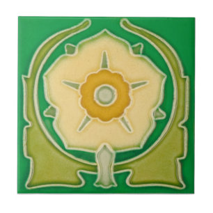 AN088 Art Nouveau Reproduction Antique Tile