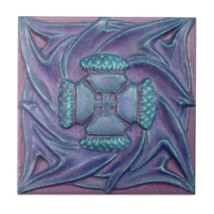AN094 Art Nouveau Reproduction Antique Tile