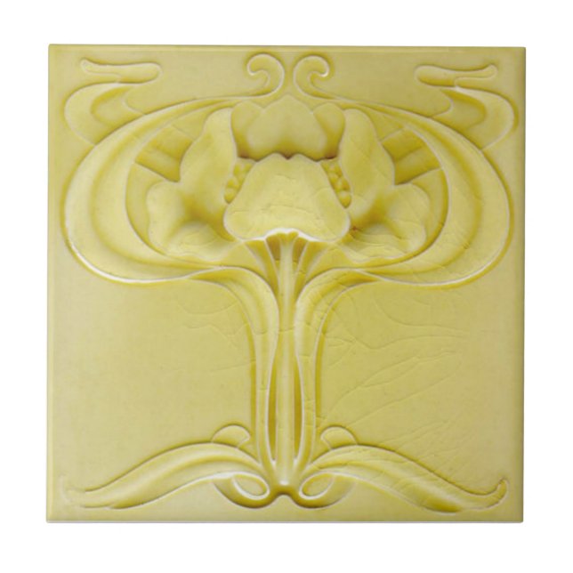 AN112 Art Nouveau Reproduction Antique Tile (Front)