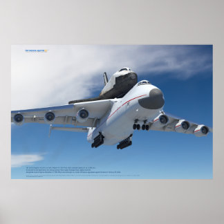 An-225 Mriya Plane with Buran Shuttle Poster