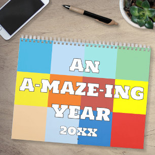 An A-maze-ing Year 2027 Calendar