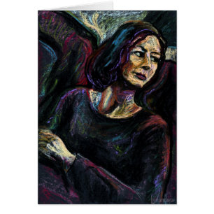 An Absolute Stranger - an oil pastel painitng