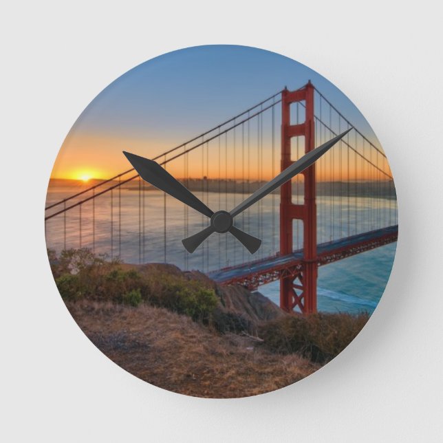 An absolutely stunning sunrise round clock (Front)