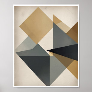 An Abstract Art Wall Poster light and shadow